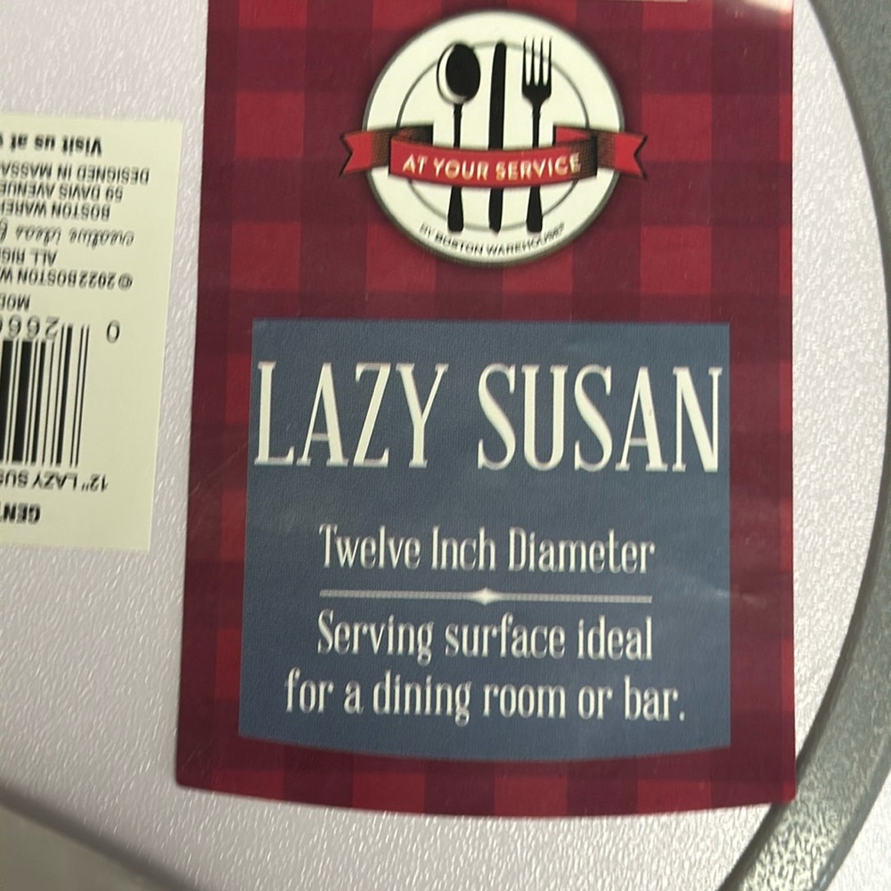 Lazy Susan ( Home Sweet Home ) 12 inch Diameter by Boston Warehouse, NEW - Picture 2 of 8